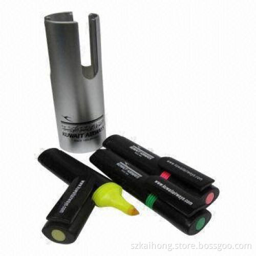 3-in-1Highlighter Set with 2.3cm Diameter, Made of ABS and PP
